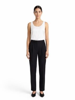 Theory Larnell Black Tailor Wool Pants 2 TALL 34" Inseam New With Tags!